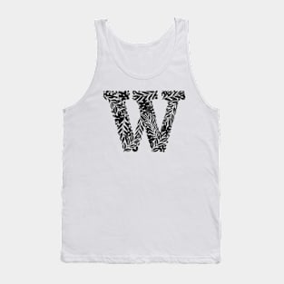 Monogram "W" in black Tank Top